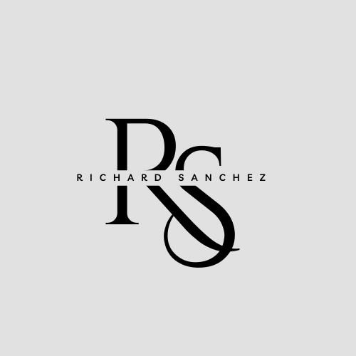 Black and White Minimalist Professional Initial Logo