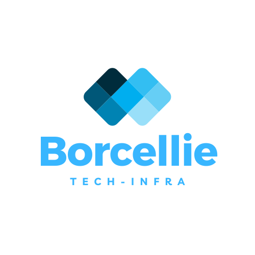 Blue Minimalist Simple Technology Logo