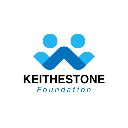Blue & White Gradient Modern Foundation Logo